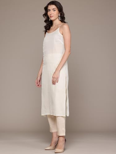 Ecru Multi Chintz Kurta With Palazzo And Dupatta
