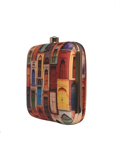 Artklim Mughal Doors Printed Clutch