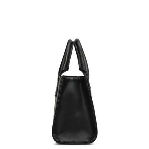 Da Milano Leather Tote Bag for Women - Black (LB-4387A-M)