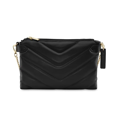 Fastrack Quilted Sling Bag for Women, Girls and Ladies with Unique Chain Strap
