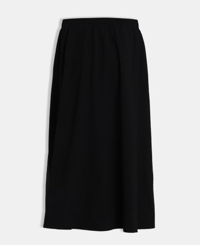 Jockey WZ29 Women Microfiber Fabric Skirt with Side Pockets_Black_XXL