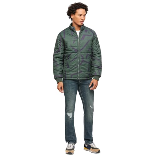 Pepe Jeans Men's A-Line Coat (PM402935_Ivy Green