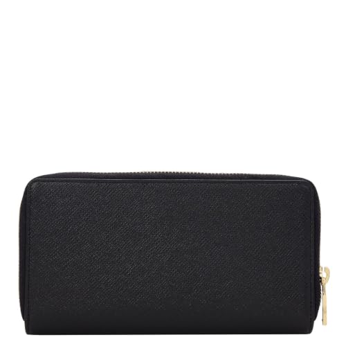 Da Milano Premium Leather Wallet for Women | Multi Compartment Travel Wallet - Black