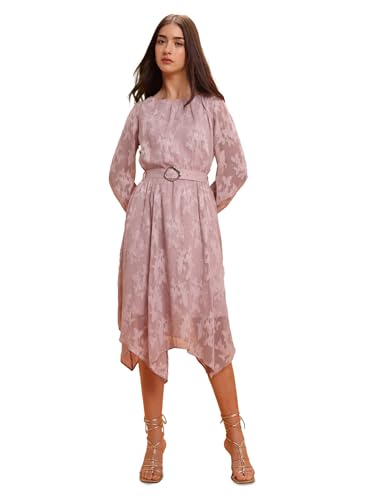 U.S. Polo ASSN. Women Floral Lace A-Line Dress (UWAW25DRS197_Pink_M)