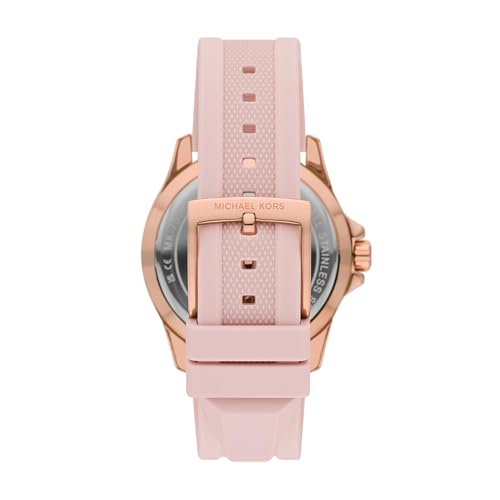 Michael Kors Everest Pink Quartz Silicone Watch MK7536