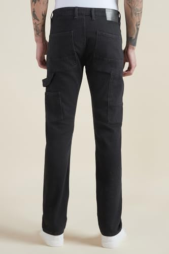 Allen Solly Men's Regular Jeans (ALDNACLFM10808_Black