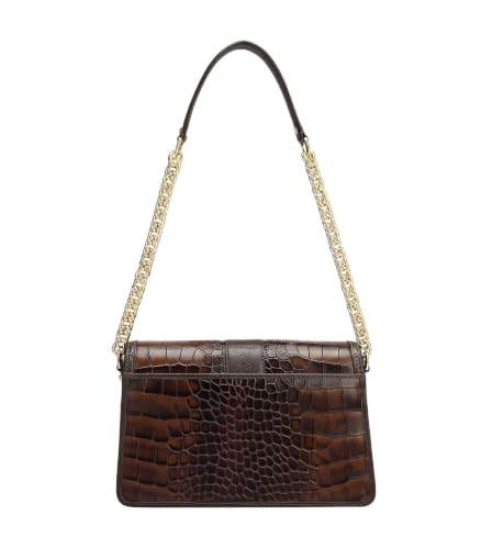 Da Milano Leather Shoulder Bag for Women - Walnut Brown (LB-00870OL)