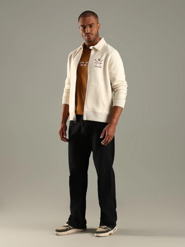 Embroidered Logo Regular Fit Cotton Jacket