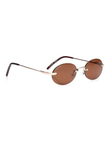 Fastrack Sunglasses |OVAL Gold |UV protected | Large