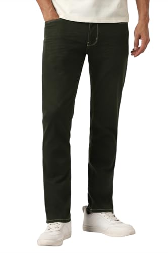 Van Heusen Men's Slim Jeans (VXDNCPOFO45652_Olive