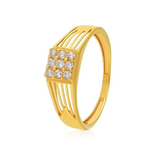 Malabar Gold and Diamonds Gold Ring for Men|Ring for Birthday, Wedding, Anniversary & Valentine's Day Gift