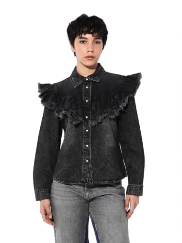 ONLY Women's Regular Fit Black Jacket