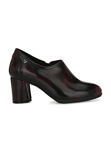 Delize Womens Brown/Cherry mid Heel Shoes (Cherry, Numeric_3)