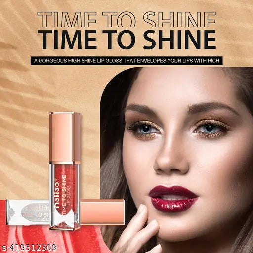 Maliao Time to Shine Lip Gloss - Glossy Brilliance for Stunning Lips (004-SPRING GLOW )