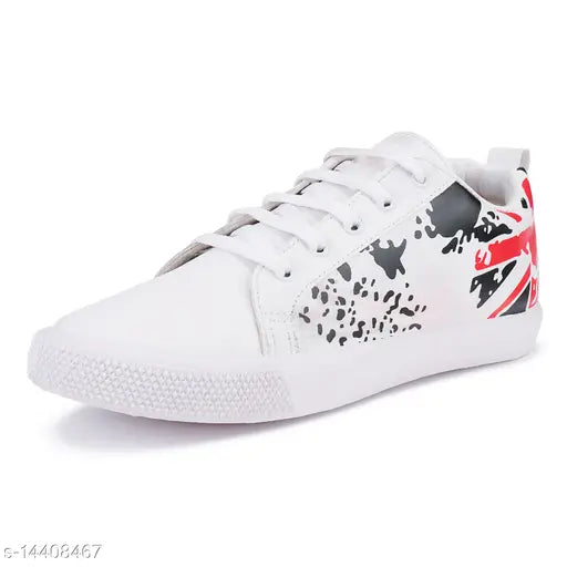 Bersache Men White Casual Sneakers Shoes