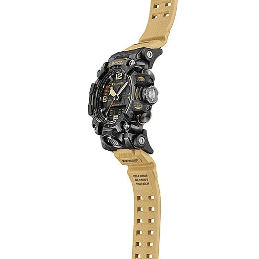 Casio G-Shock GWG-2000-1A5DR Gray IP Analog-Digital Dial Brown Resin Strap Men's Watch Mud Resistant Barometer Altimeter G1177