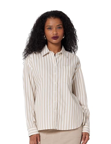 Pure Cotton Striped Oversized Shirt