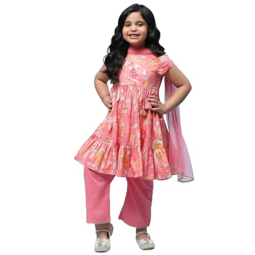 BIBA Girls PRINTED TIRED KID(KWSUMMER CASTEL5953_PINK_15)