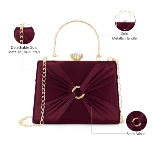 Lavie Women's Misha Handle Frame Clutch | Ladies Purse | Gift For Women