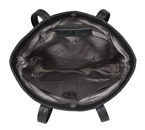 URBAN FOREST Nancy Black Quilted Leather Handbag for Women
