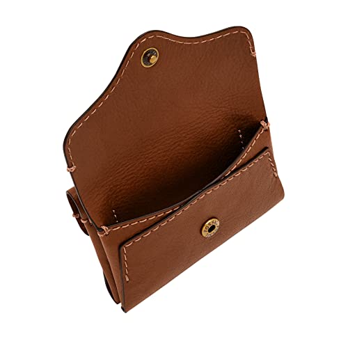 Fossil Women Leather Heritage Brown Card Case Sl8230200