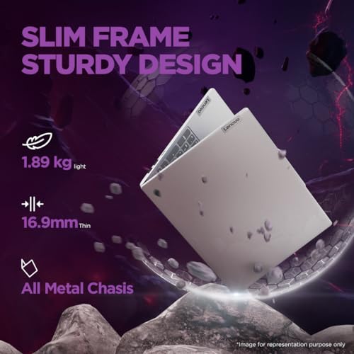 Lenovo IdeaPad Slim 5 Intel Core Ultra 5 125H Built-in AI 16" (40.64cm) WUXGA-IPS 300Nits Thin & Light Laptop (16GB/512GB SSD/Win 11/100%sRGB/MSO/1Yr ADP Free/3 month Game Pass/Grey/1.8Kg), 83DC007LIN