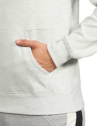 Fusefit Men's Fleece Round Neck Sweatshirt (FFA-MT060-03_GREY MEL_S)