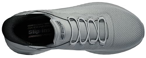 Skechers Mens BOBS Sport Squad Chaos- Daily Hype Off Slip-ins Sneaker (Dark Grey, UK Footwear Size System, Adult, Men, Numeric, Medium, 9)