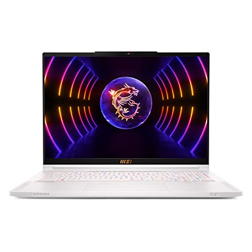 MSI Stealth 16 Studio, Intel 13th Gen. i7-13700H, 41CM QHD+ 240Hz Gaming Laptop (32GB/1TB NVMe SSD/Windows 11 Home/Nvidia GeForce RTX4070, 8GB GDDR6/Pure White/1.99Kg), A13VG-030IN
