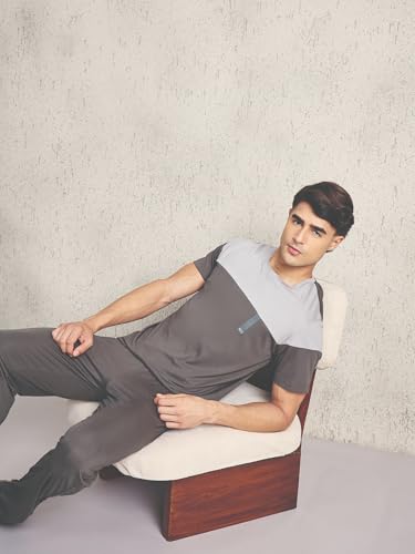 Sweet Dreams Men's Colorblocked Pyjama Set