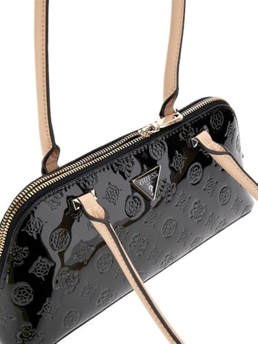 GUESS Black Logo Embossed Arnela Shoulder Bag
