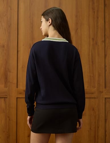 U.S. Polo ASSN. Women's Cotton Casual Sweater (UWAW25SWE196