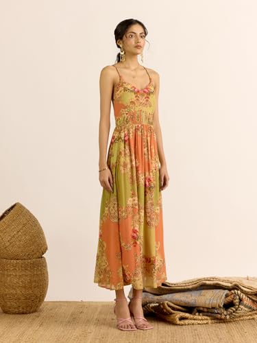 Aarke Ritu Kumar Green Sahas Long Dress