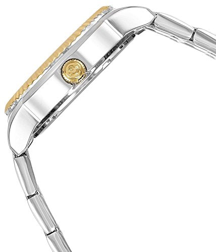 Giordano Analog Mens Watch Yellow Dial Silver Colored Strap Metal Material