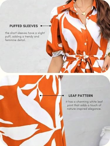 GRECIILOOKS Rayon Fit and Flare Below The Knee One Piece Maxi Bodycon Dresses Midi Dress for Women (GL-WD1214_Orange