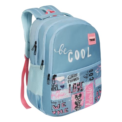 URBAN TRIBE Urban Girls 25 Liters Pastel Blue Smart Casual Office Travel Backpack for Men & Women, Boys & Girls