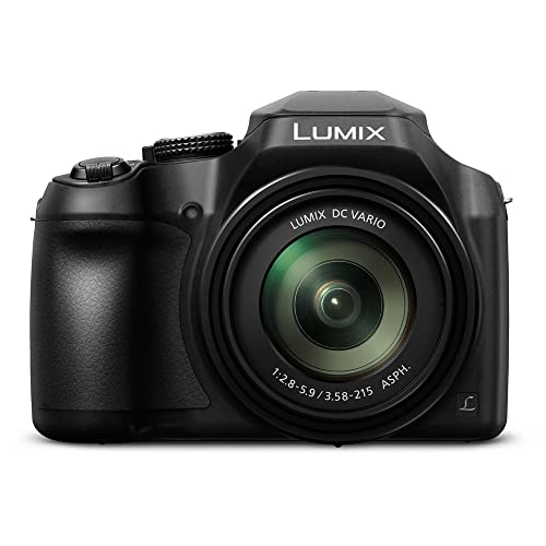 Panasonic Lumix DC-FZ80D / DC-FZ85D Digital Camera (DC-FZ80D / DC-FZ85DK) - Bundle - with 256GB Memory Card + LED Video Light + DMW-BMB9 Battery + Digital Flash + Soft Bag + 12 Inch Flexible Tripod +