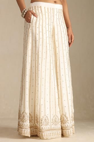 Soch Women's Chinon Salwar Suit Set (OWS5CD21900_Off White