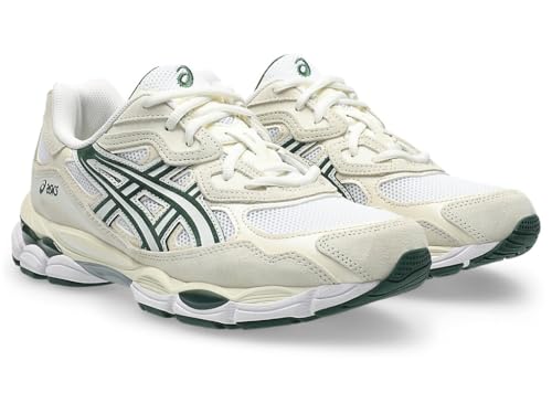 ASICS Unisex Gel-NYC Ivory/Forest Night Sneakers - 5 UK Men/ 4 UK Women (1203A383.750)