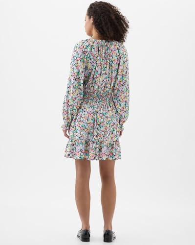 GAP Women's Rayon Fit and Flare Above The Knee Casual Dress (442528425_Multi Multicolour