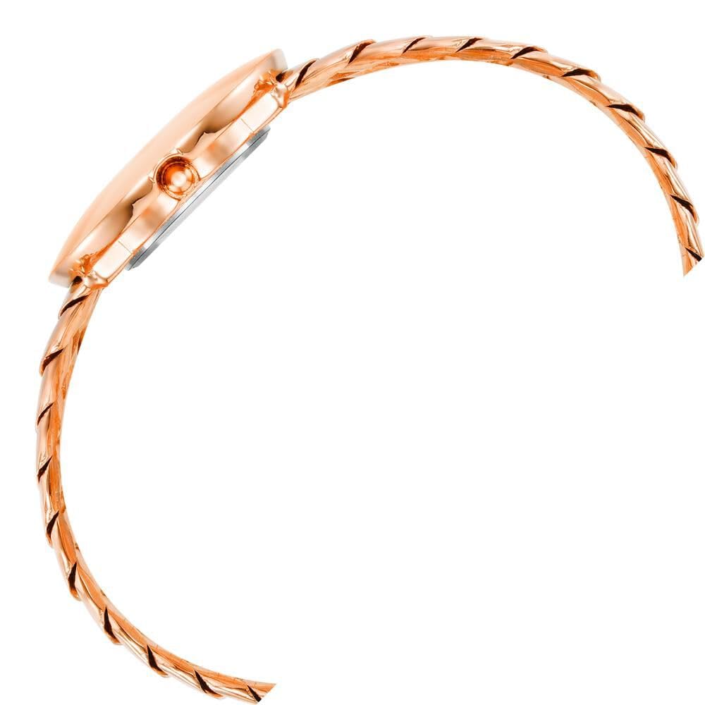 Anne Klein Quartz Analog White dial Metal Strap Watch for Women-AK4100MPRGW