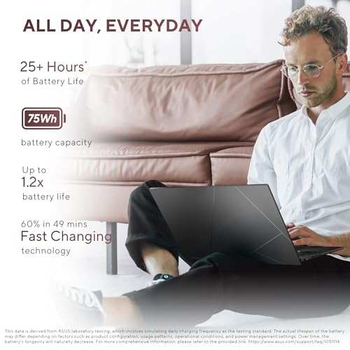 ASUS Zenbook 14 (2026),Smartchoice,AMD Ryzen AI 5 430,AMD Radeon iGPU,16GB RAM,1TB SSD,Touchscreen,FHD+ OLED,14"(35.5 cm),Win 11,M365 Basic(1Y),Office 2024,Black,1.28 kg, UM3406GA-QL119WS,Co-pilot+ PC