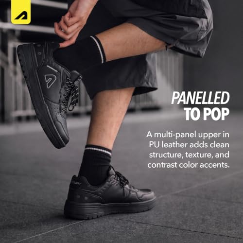 Boldfit Shoes for Man Stylish Sneakers for Man Chunky Street Style Casual Lace Up Shoes for Men Comfortable Sneakers for Boys Lightweight Casual Sneaker Shoe for Men, Black, UK 07