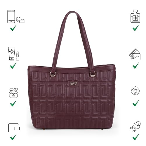 Lavie Luxe Juli Large Tote Bag for Women | Tote Bag for Work | Ladies purse | Stylish Shoulder Bag | Gift for Women