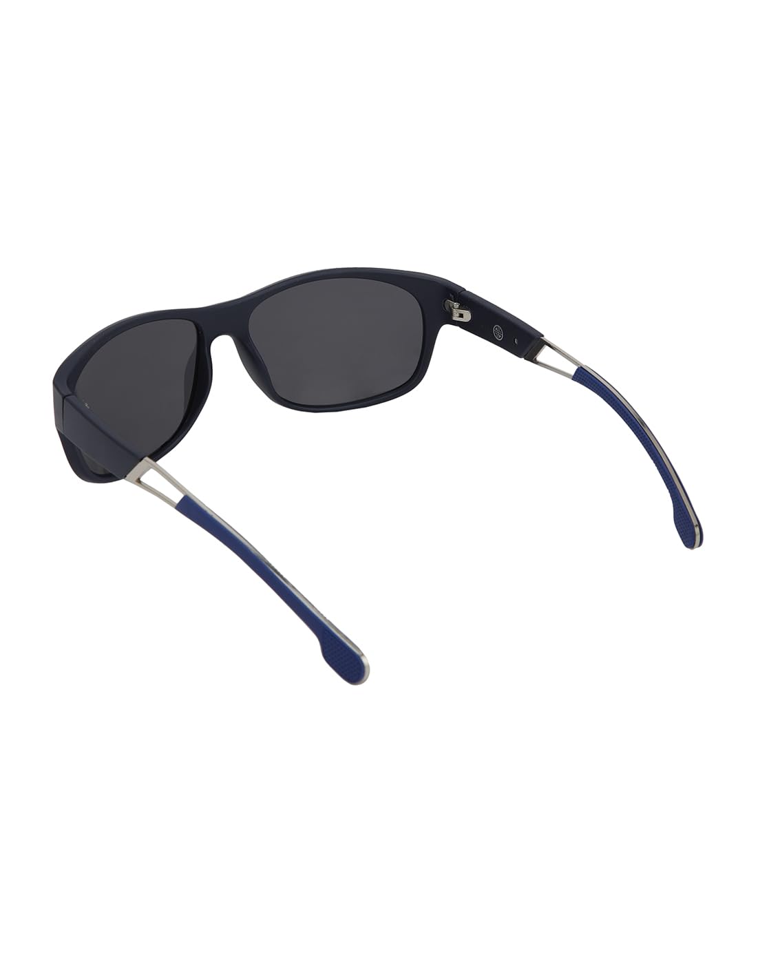 Carlton London Black with Blue Toned and Black Polarised Lens Sports Sunglass for men