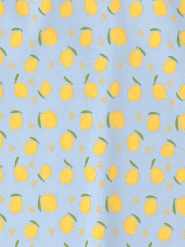 Nautinati Girls’ Mango and Lemon Print Cotton T-Shirts | Pack of 2 T-Shirts for 2 to 10 Years