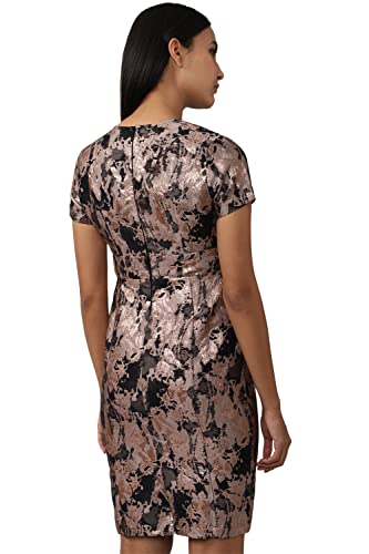 Van Heusen Women's Polyester Classic Mini Dress (VWDRERGFB87202_Multi Multicolour