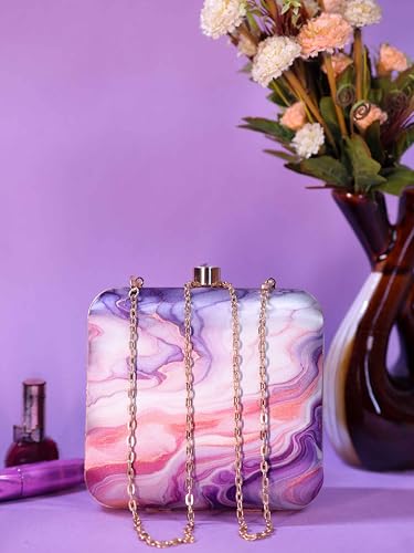 SWISNI Women's Digital Printed Clutches | Stylish Purse with Vibrant Designs, Perfect for Parties, Weddings & Casual Outings