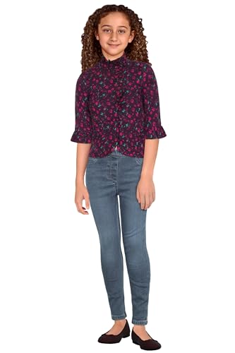 Allen Solly Girls Maroon Print Casual Top