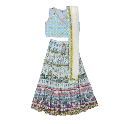 BIBA Girls PRINTED STRAIGHT KID(KWSUMMER ZEST5830_WHITE_15)